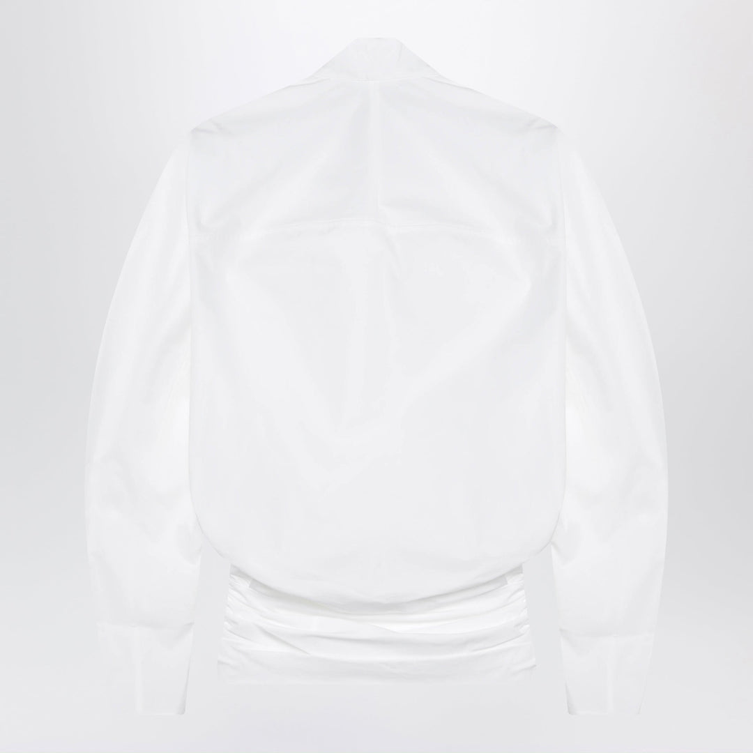 Jacquemus Colombe White Cotton Poplin Blouse