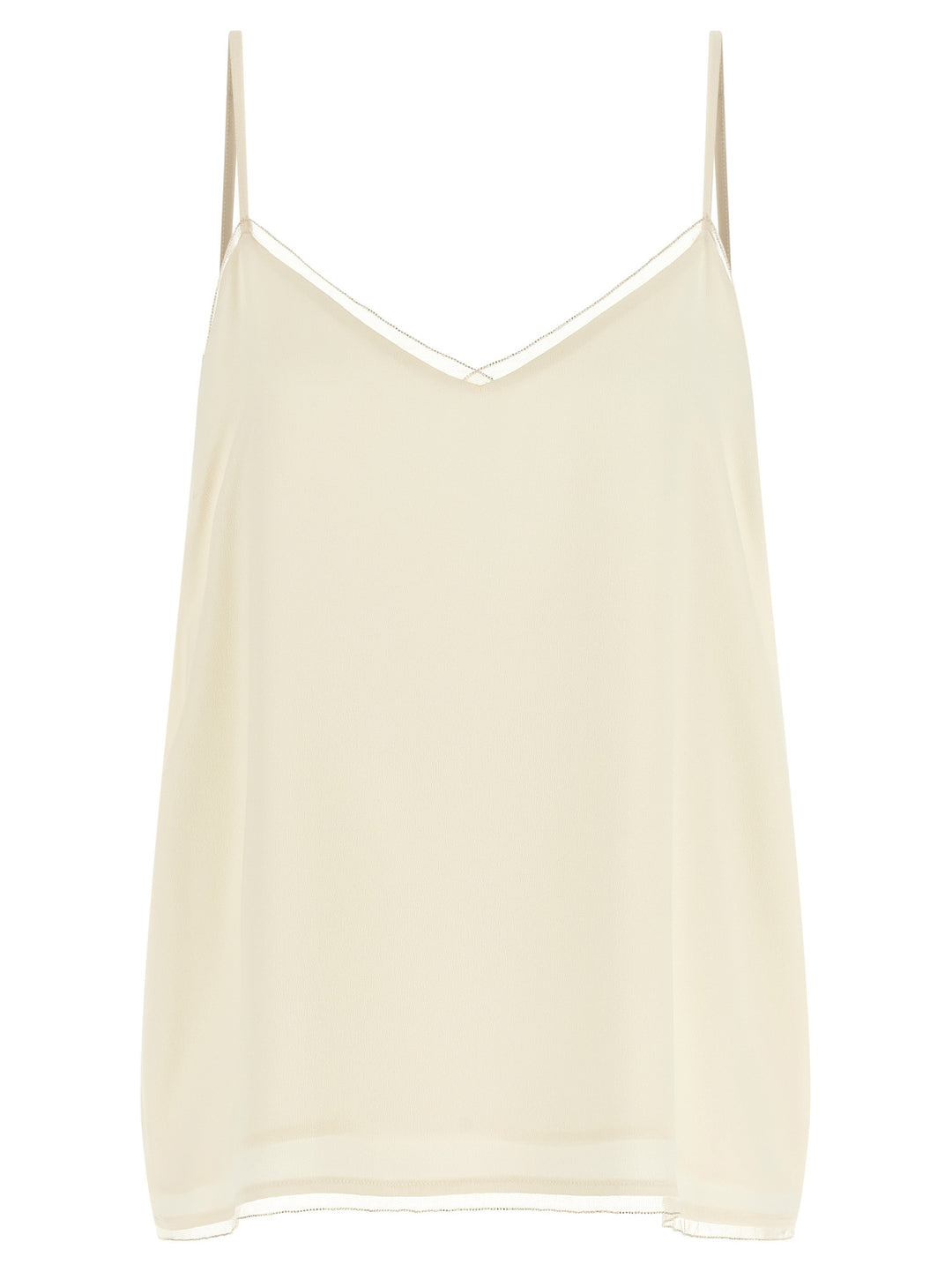 Fabiana Filippi Filo Diamante Tops - Beige | 8a62c7238ba2feb71a49a180a6803c399521dc6e