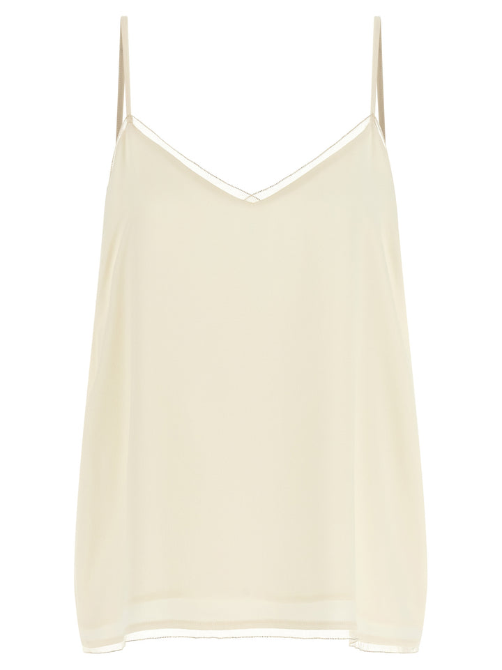 Fabiana Filippi Filo Diamante Tops - Beige | 8a62c7238ba2feb71a49a180a6803c399521dc6e