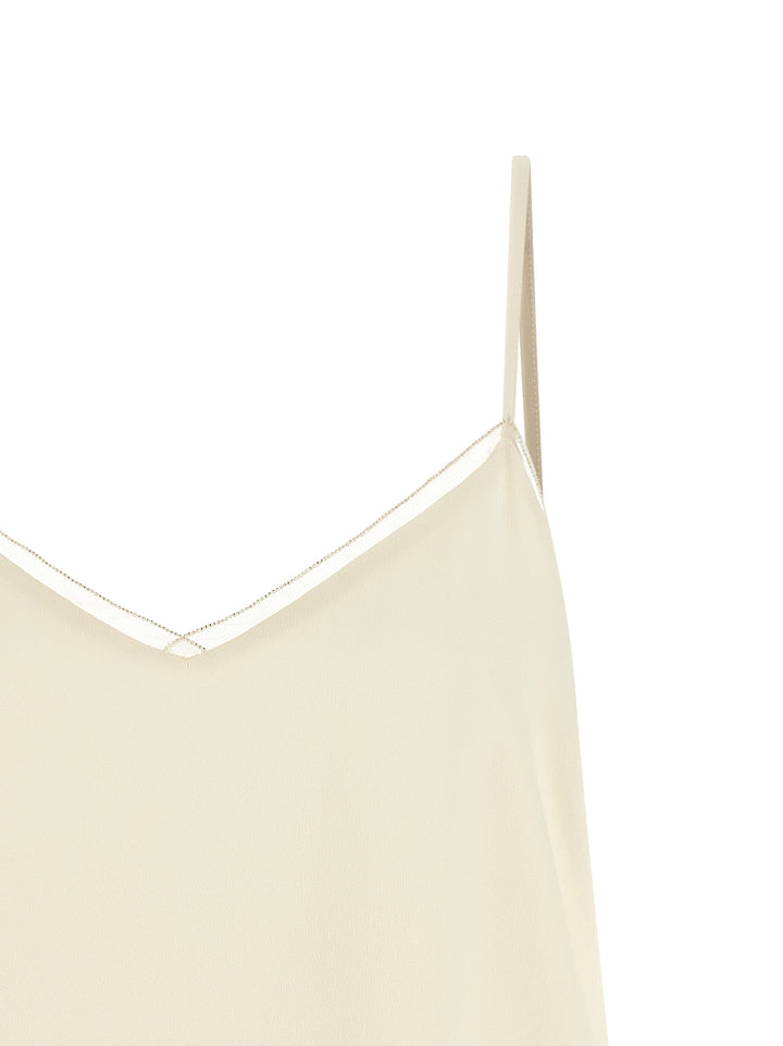 Fabiana Filippi Filo Diamante Tops - Beige | ac4afa2e1969cb06235347f0a5506b0bdf731d39