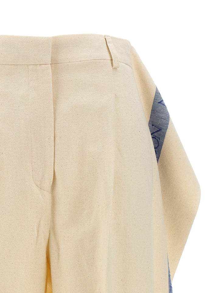 J.W. Anderson Logo Band Panel Pants - Beige | 41c99f28f2ba7afc1d26d46b5eafb673562dd062