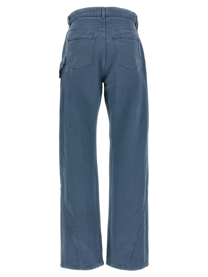 J.W. Anderson Twisted Workwear' Pants - Light Blue | 41d8ca2d2b7703ee9380c03a142888113e1752c1