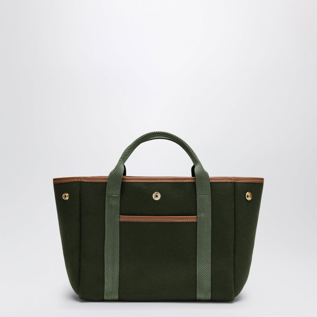 Rue De Verneuil Olive Green Traversée S Felt Tote Bag