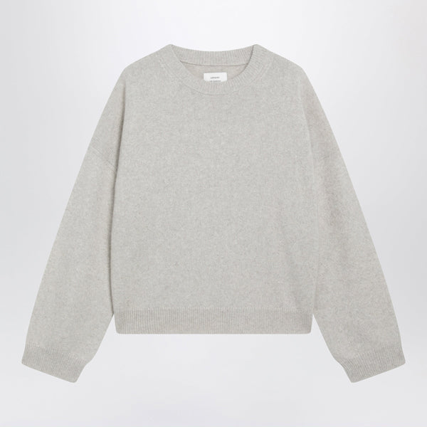 Light Grey Tristan Sweater In Wool Blend