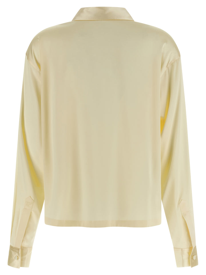 Tom Ford Silk  Shirt Polo - Yellow | 95d9e9e63211f61f7347193a932bde18ba6ff71a