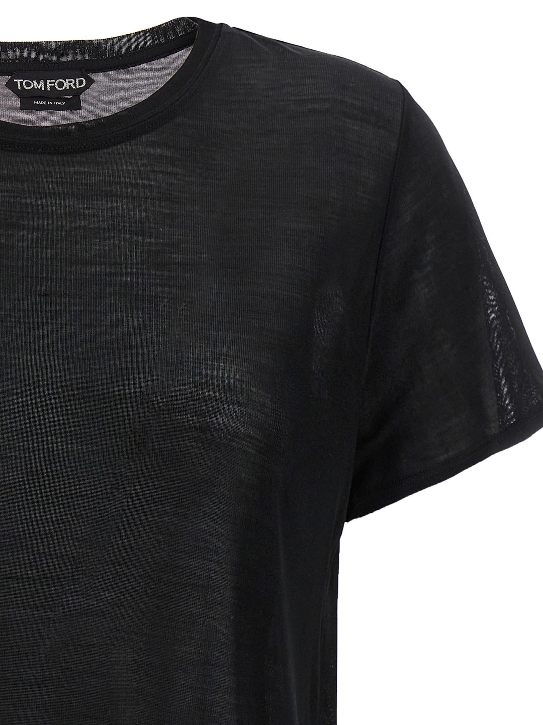 Tom Ford Silk T-shirt - Black | 27b34c73e1afe6f22029b7ddb1c6079db0c3514d
