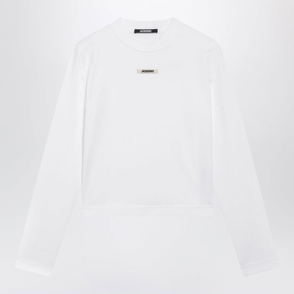 Le Gros Grain Long-Sleeve Stretch Cotton T-Shirt In White