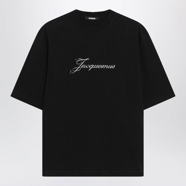 Black Logo-Print T-Shirt