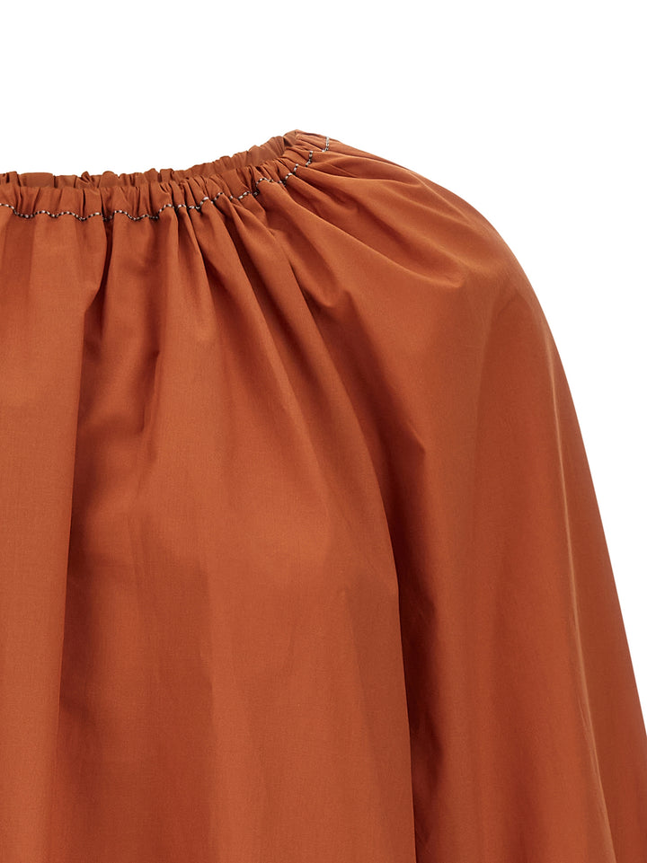 Marni Boat Neck Blouse Shirt and Blouse - Orange | ad159a9b52891869362c999258ce299c80b96f20