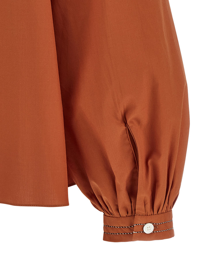Marni Boat Neck Blouse Shirt and Blouse - Orange | d45ed716c2397f6290b11c29ba4c2c3f2f6d5e25