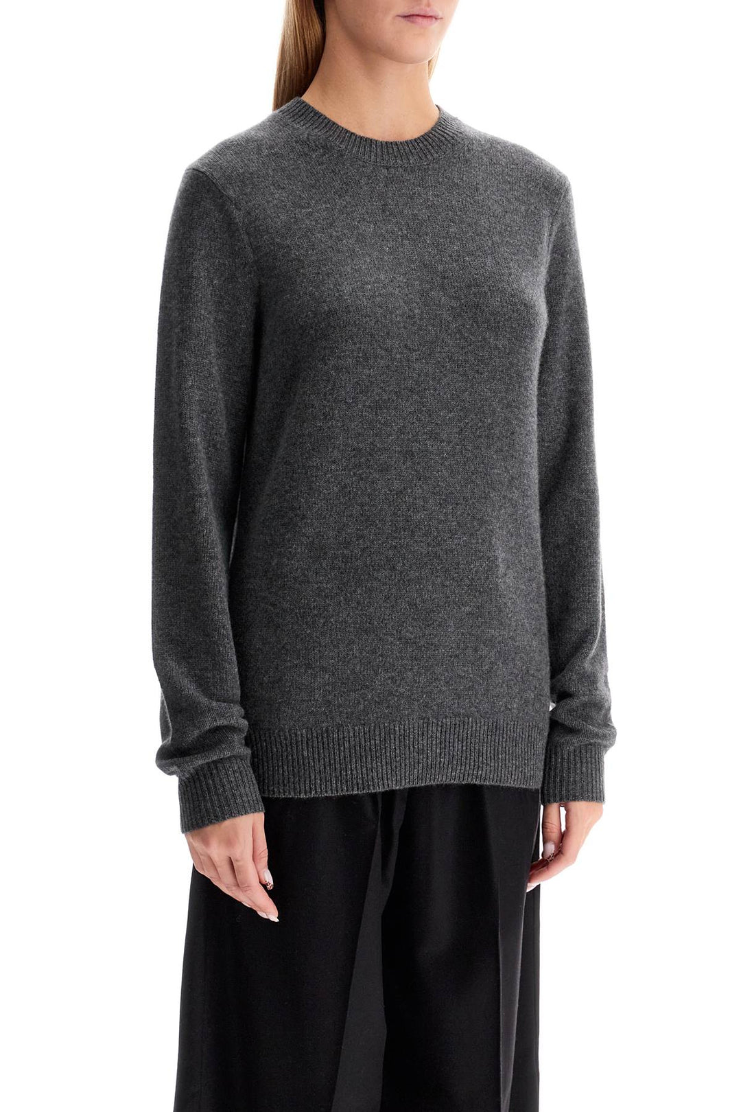 Pullover Girocollo In Cashmere