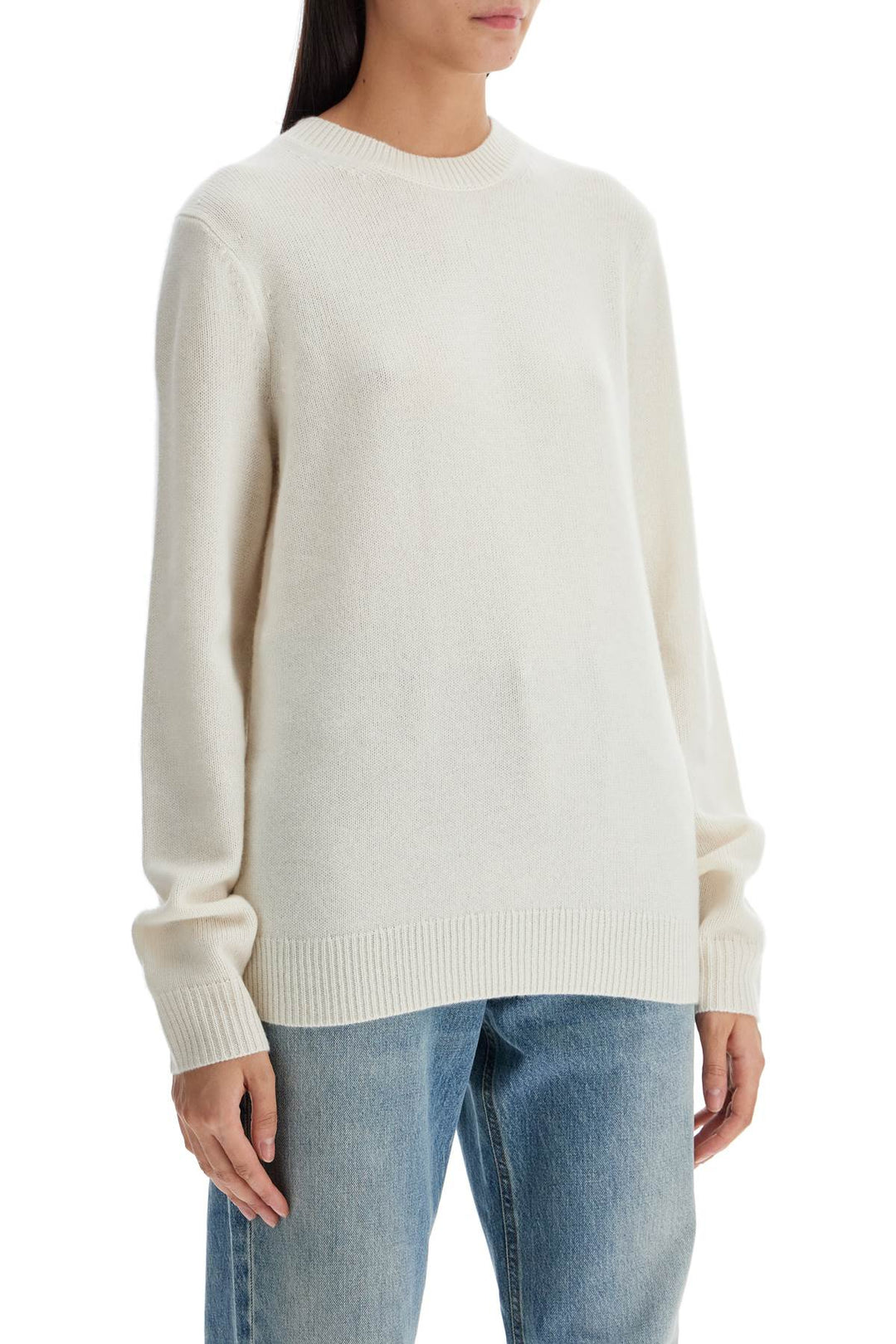 Pullover Girocollo In Cashmere