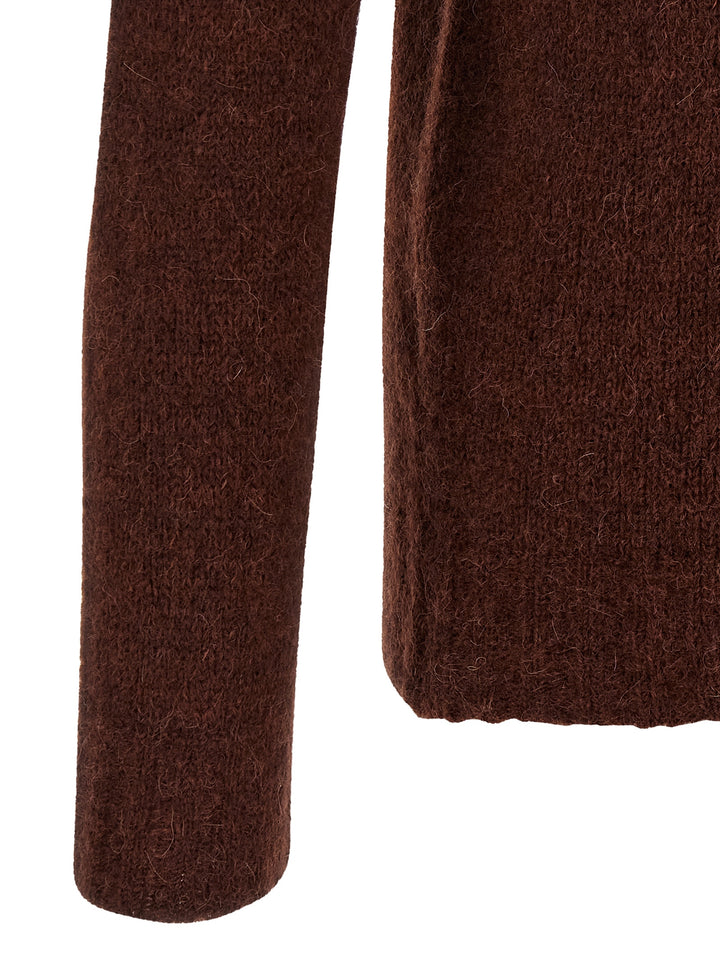 Oliver Lattughi Crew-Neck Sweater Sweaters and Cardigans - Brown | db174dda6cf0f67d6e0812824b1d3ea3c909f329