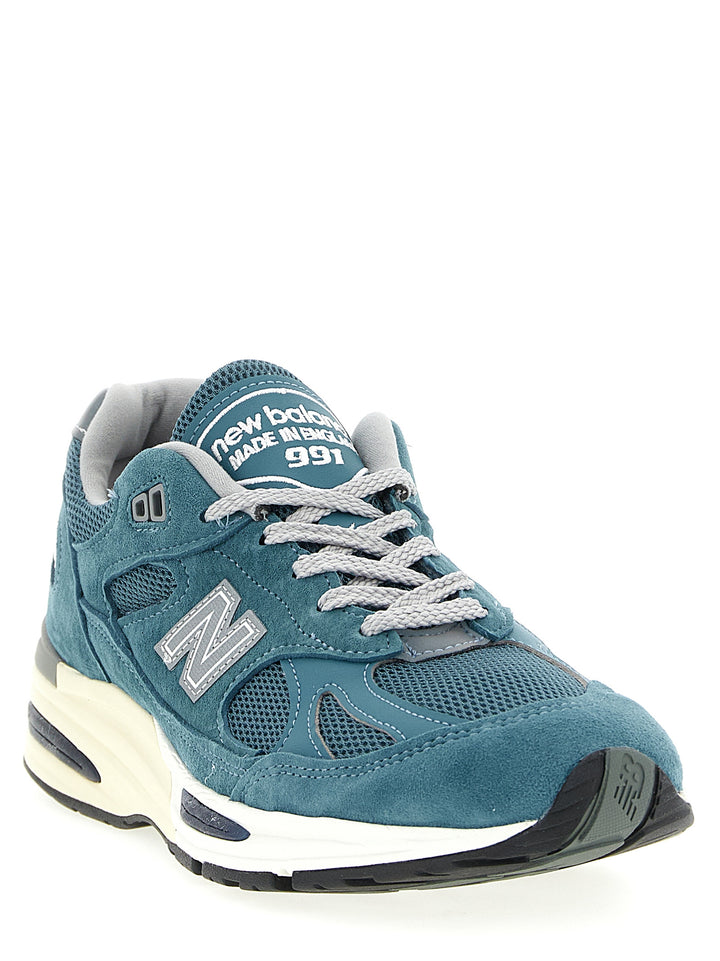 New Balance Made In Uk 991v2 Sneakers - Blue | 6b1cfa6b2b8f037bf58e176d9266adc1db73b65f