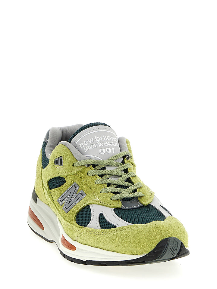 New Balance Made In Uk 991v2 Sneakers - Green | 663bae78a7240151105a58816ef805878660c42b