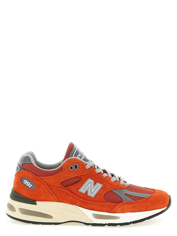 Made In Uk 991v2 Sneakers Orange