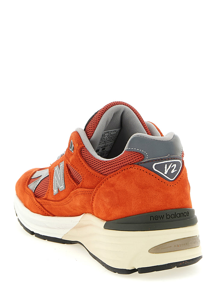 New Balance Made In Uk 991v2 Sneakers - Orange | 4e75f4d2b30b097b35fa2dc0f3a8df5cd63fd055