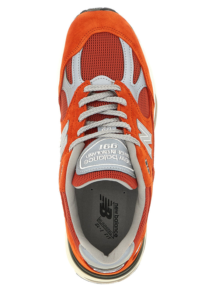 New Balance Made In Uk 991v2 Sneakers - Orange | c433e478341b262e64dd87cbbb65e69692995646