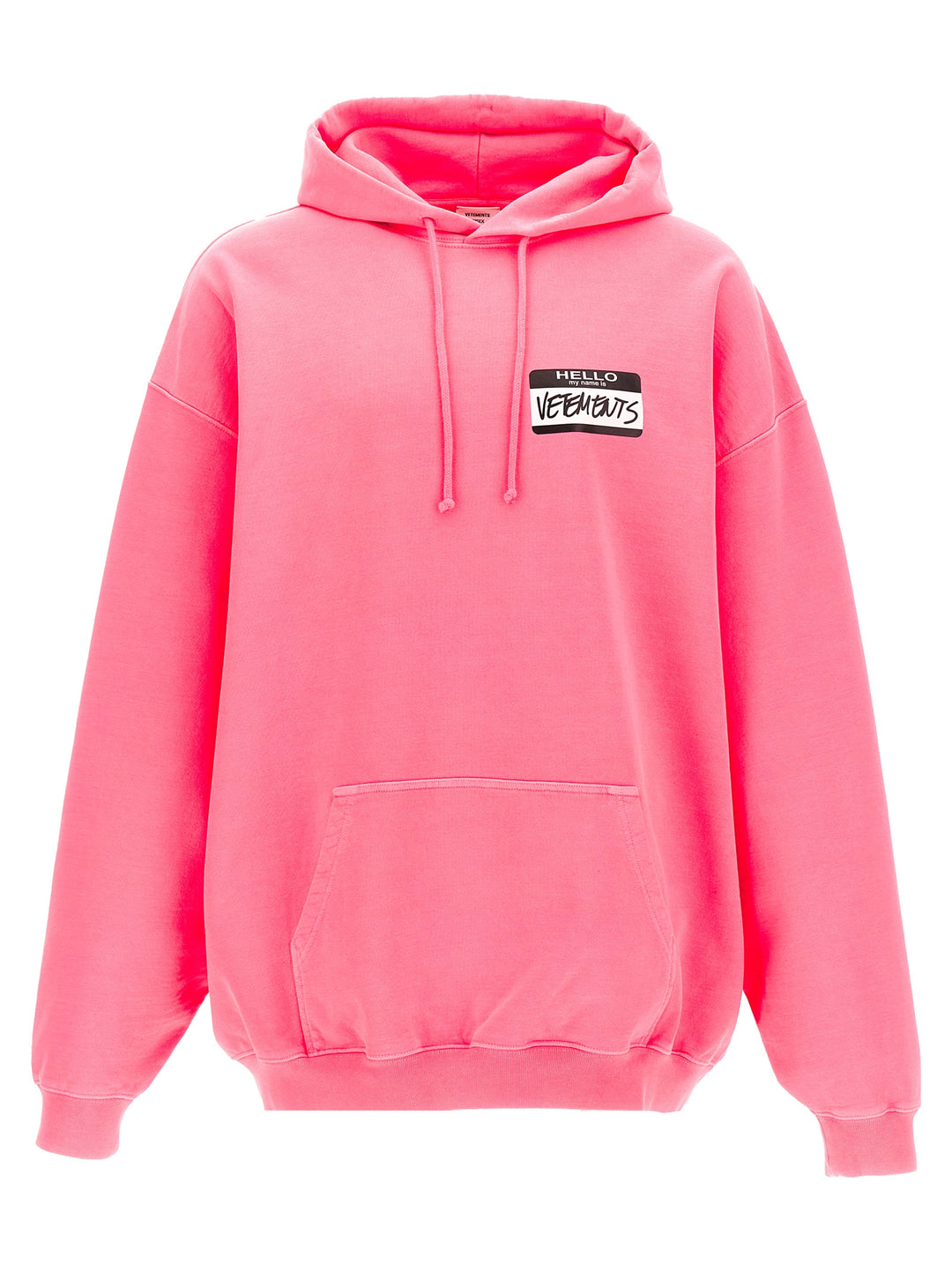 Hello My Name Is Vetements Sweatshirt Fuchsia