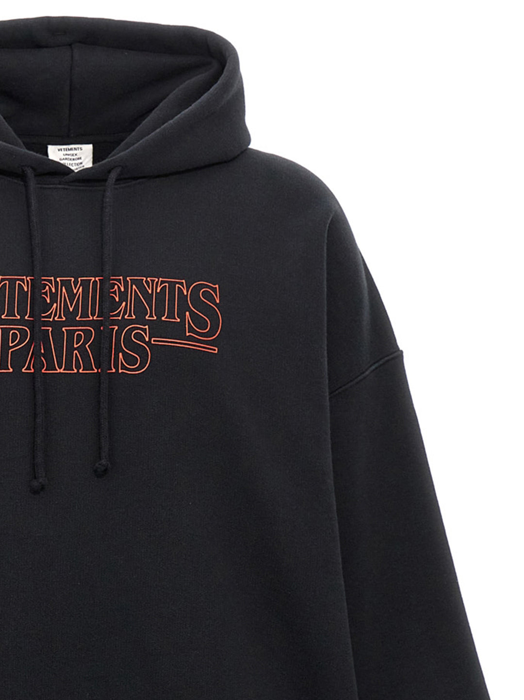 Vetements Paris Logo Sweatshirt Black