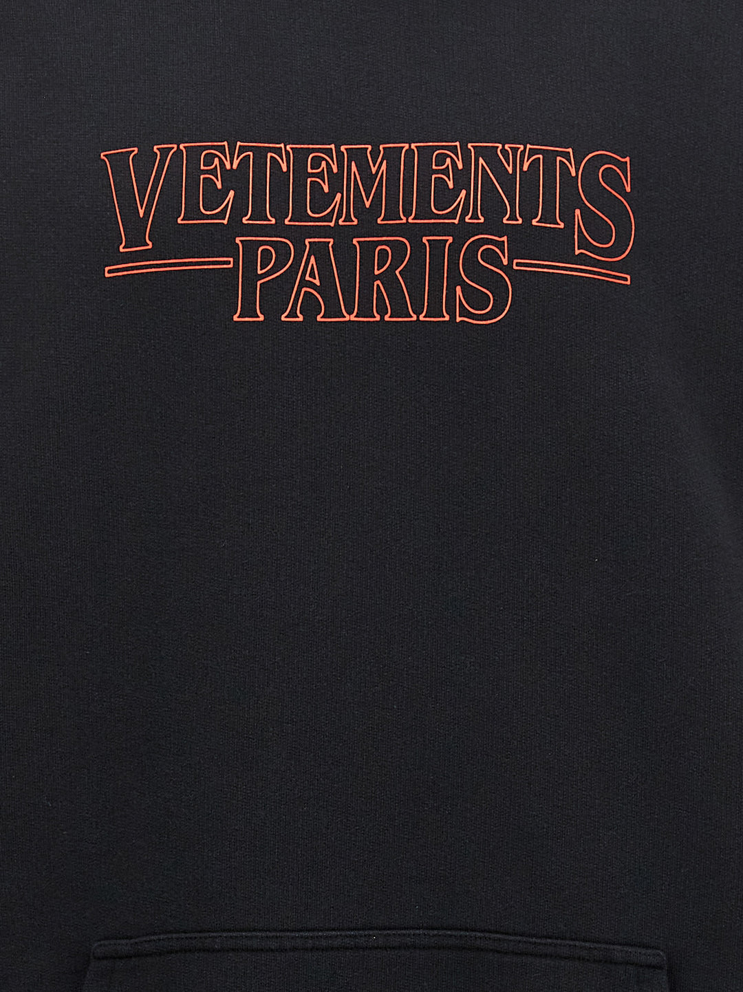 Vetements Paris Logo Sweatshirt Black