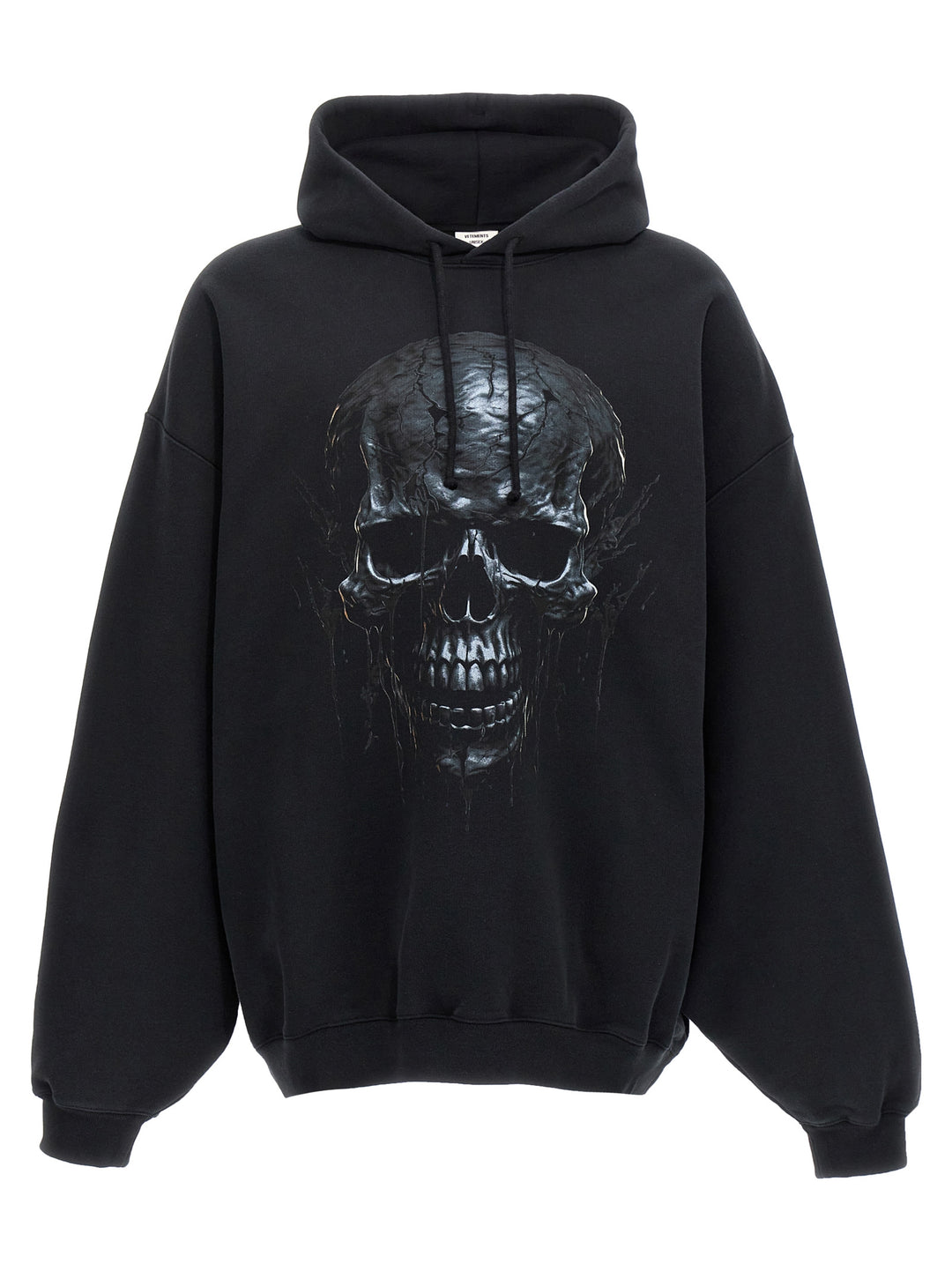 Black Skull Metal Sweatshirt Black