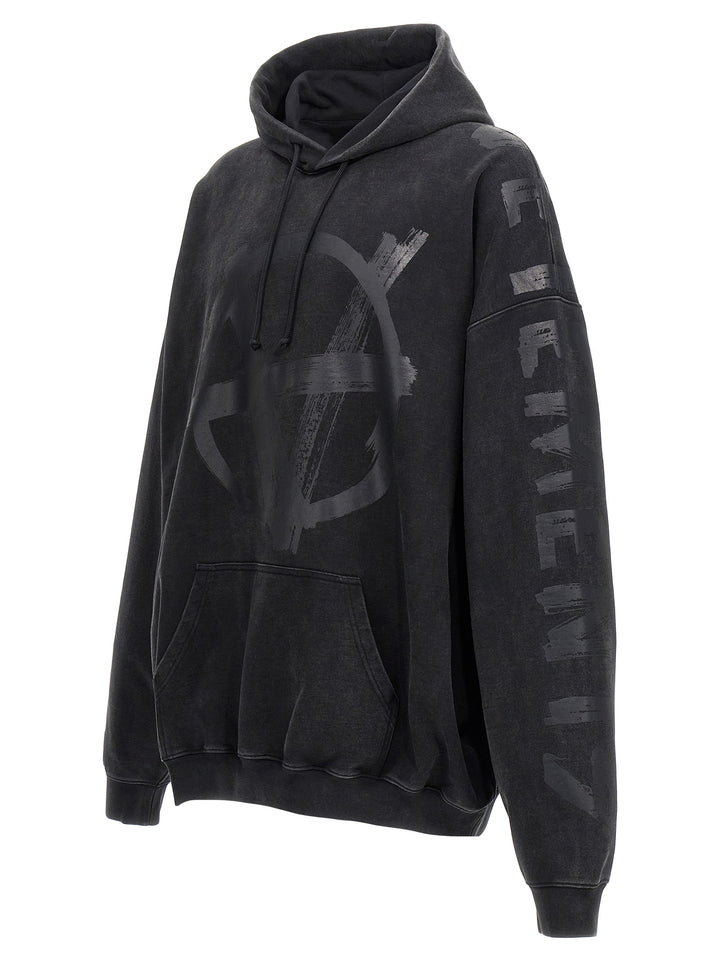 Double Anarchy Sweatshirt Black