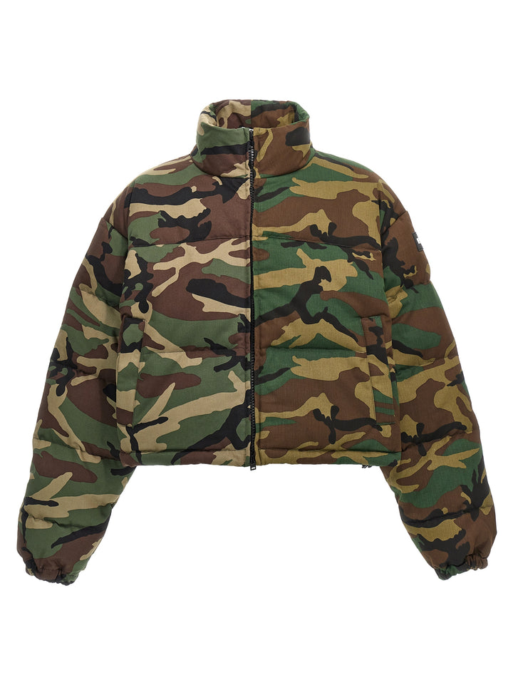 Camouflage Down Jacket Casual Jackets, Parka Green