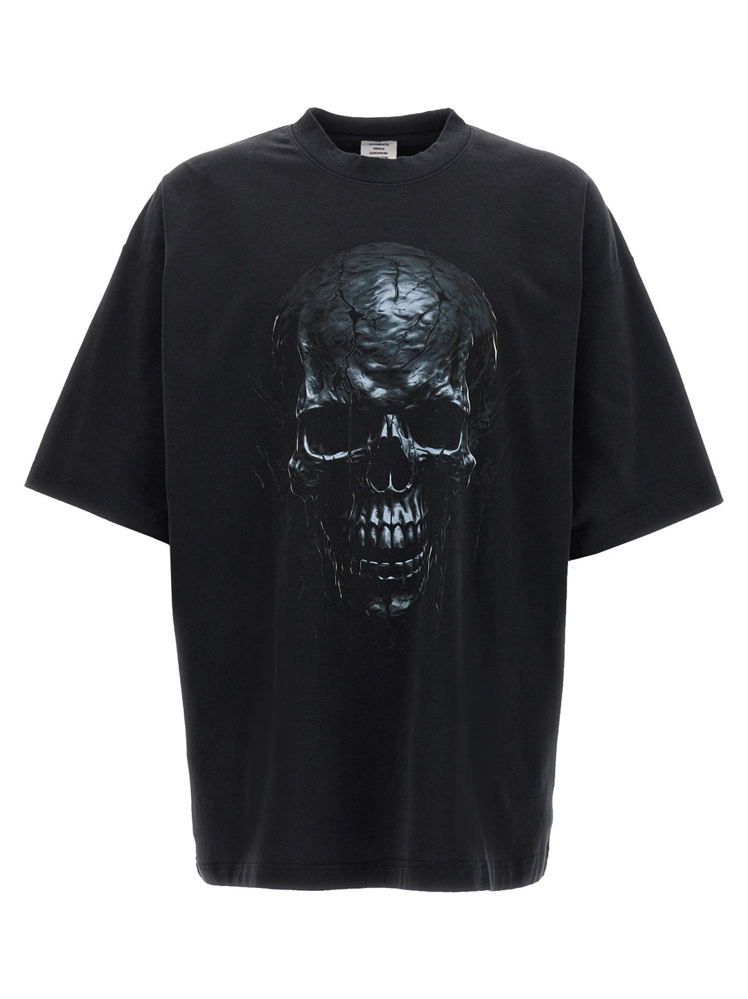 Black Skull Metal T-Shirt Black