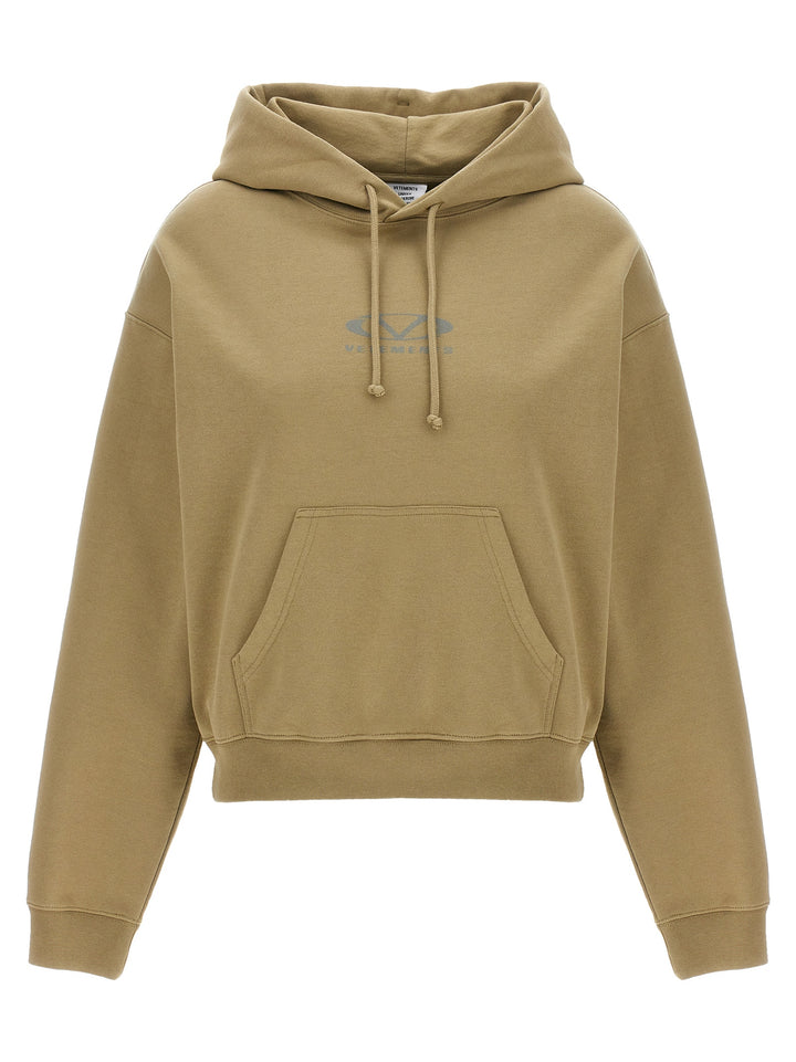 Vetements Oval Logo Sweatshirt - Beige | 0c7a506a5a3fc3b2b96710f94368f639763b2f40