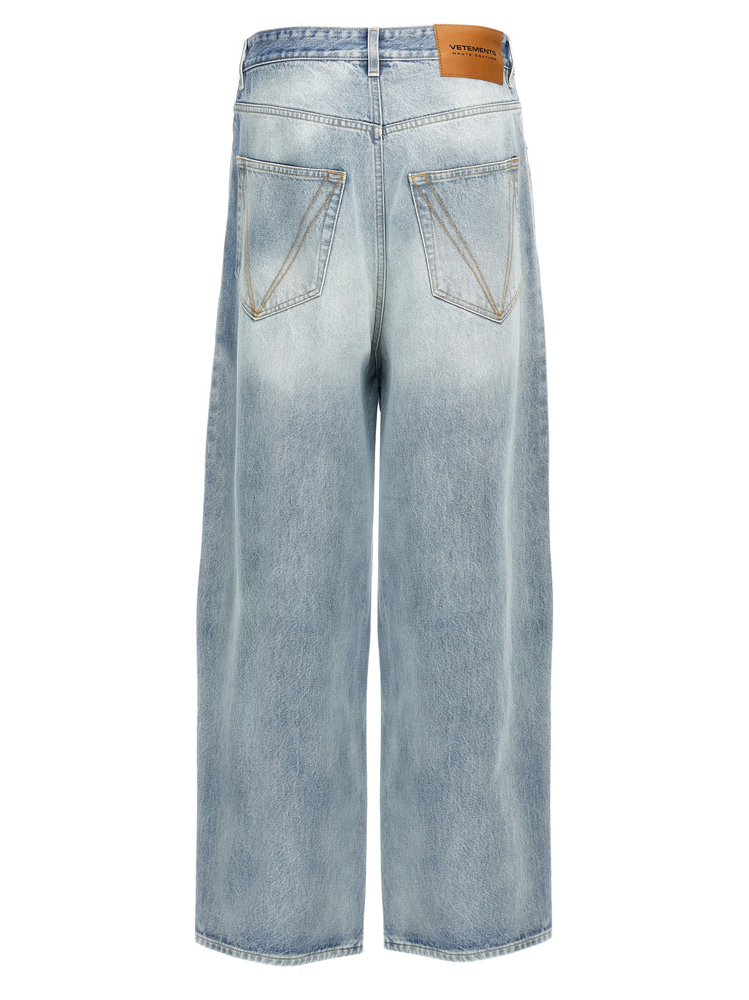 Logo Embroidery Jeans Light Blue