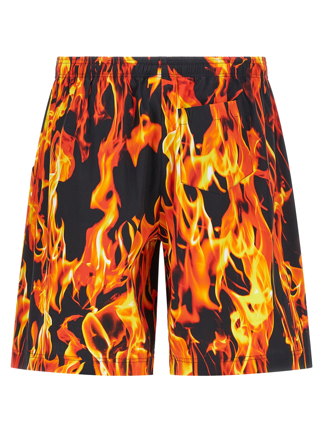Vetements Black & Orange Fire Bermuda and Short - Multicolor | e46e7b0a86fdbd55e9713e91a6ae4bb8952636bc