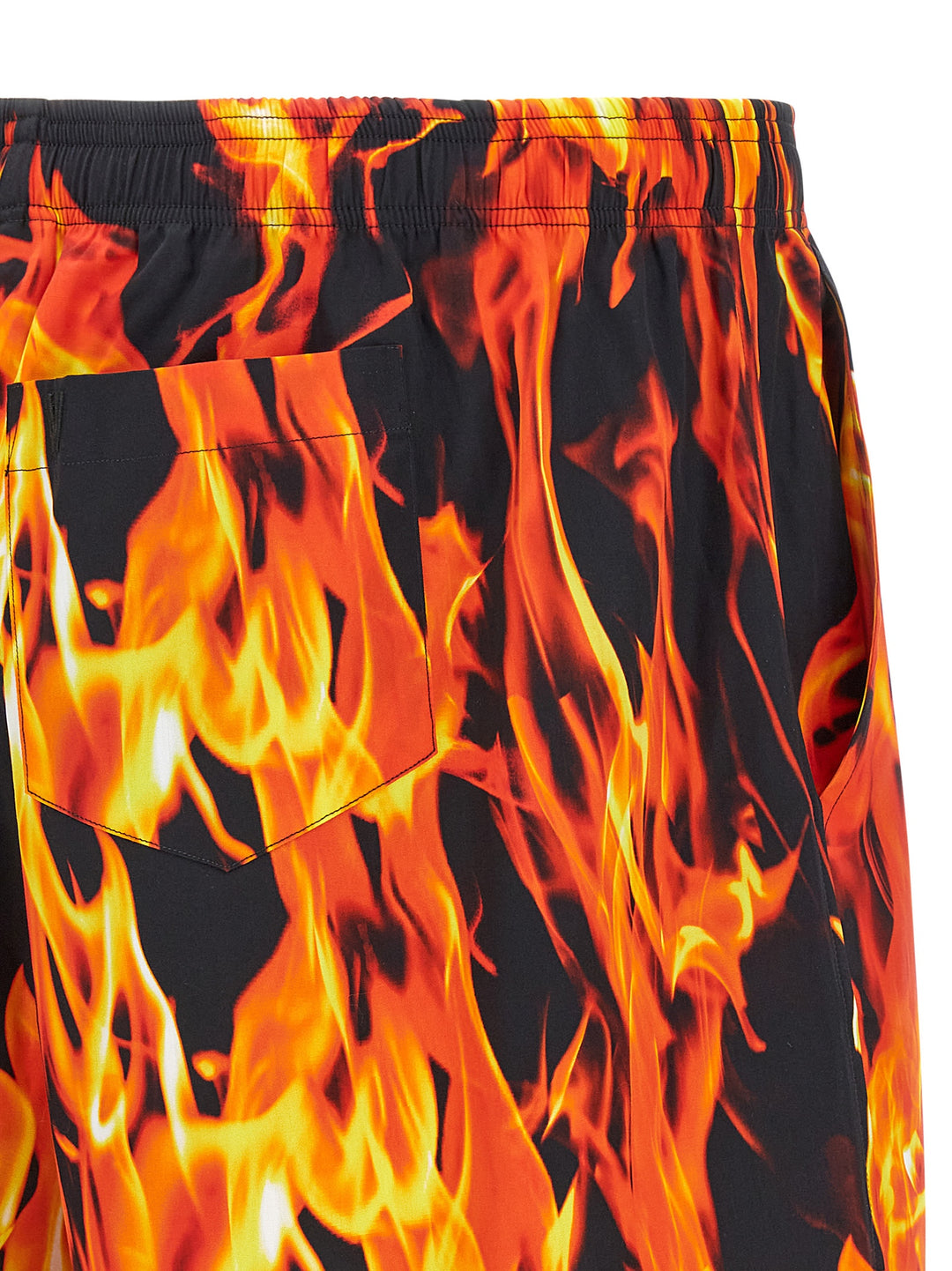 Vetements Black & Orange Fire Bermuda and Short - Multicolor | cd5b15025231a8479a51688c513d5d69189080bb