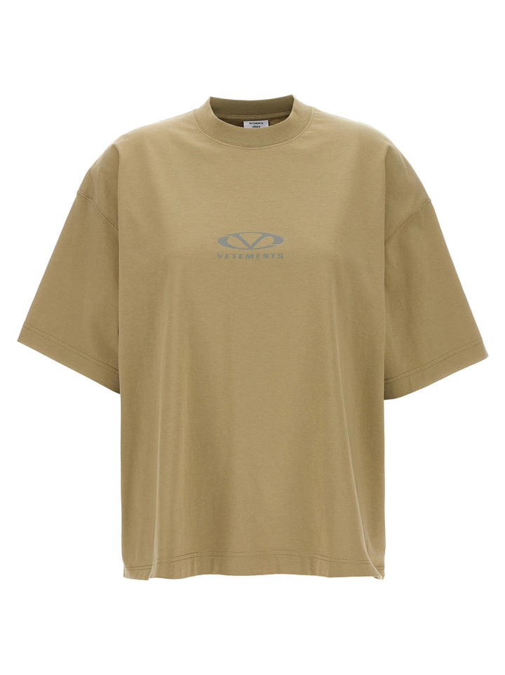 Oval Logo T-Shirt Beige