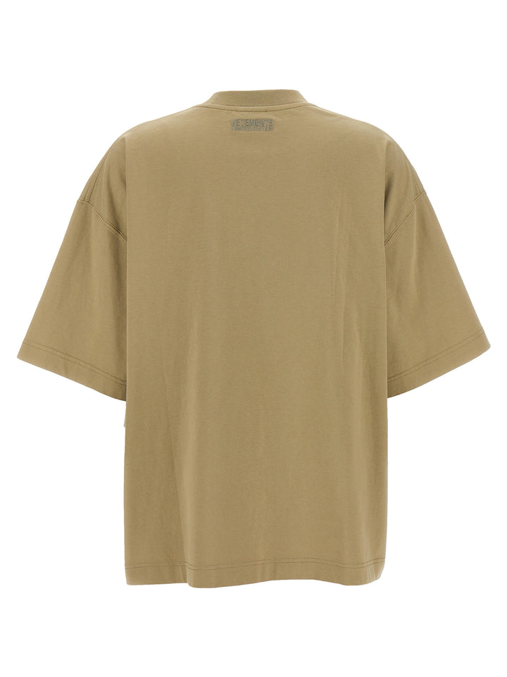 Oval Logo T-Shirt Beige