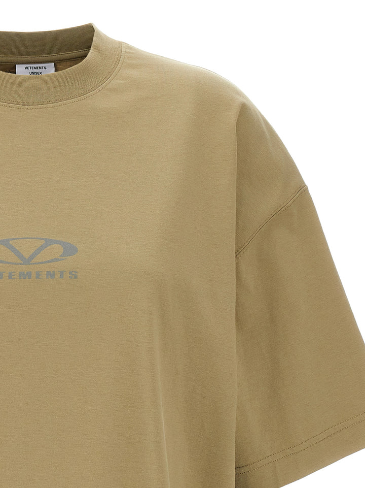 Oval Logo T-Shirt Beige