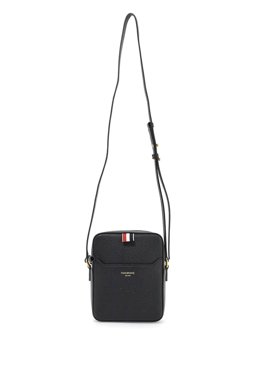 Pebble Grain Leather Vertical Camera Bag