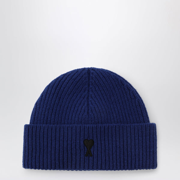 Ami De Coeur Beanie In Electric Blue Wool Blend