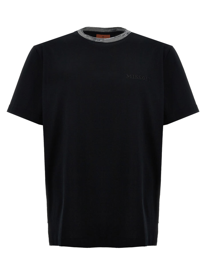 Logo Embroidery T-Shirt Black