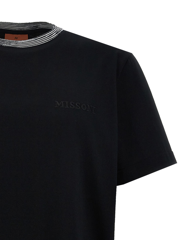 Logo Embroidery T-Shirt Black