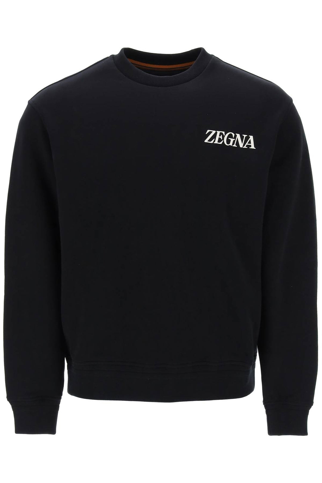 Crewneck Sweatshirt With Rubberized Logo