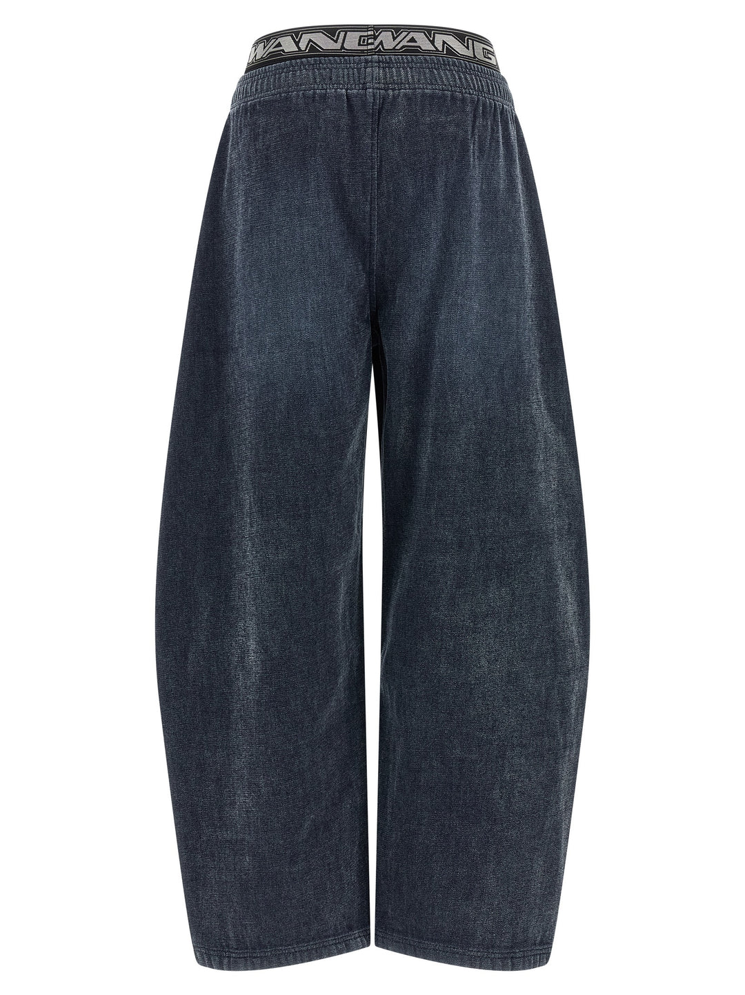 Alexander Wang Denim  With Elastic Waistband Pants - Black | 951d8299e00834f01f798cc9a78d9e2266fd9573