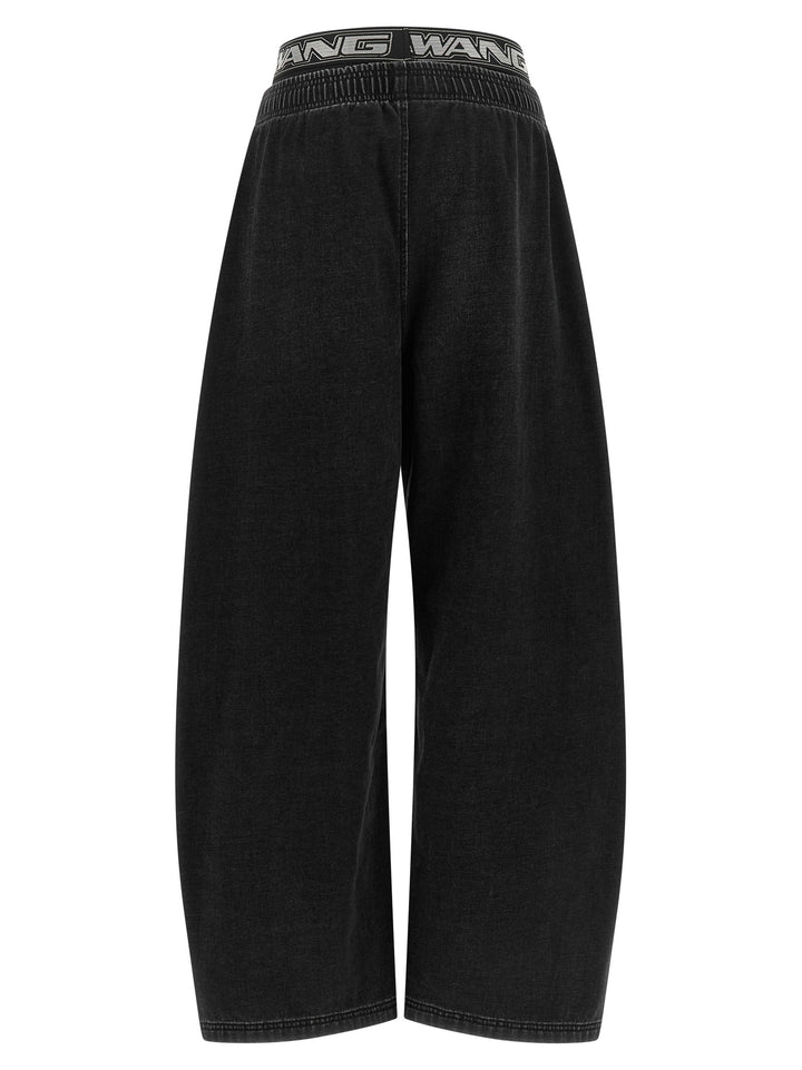Alexander Wang Denim Pants With Elastic Jeans - Black | b8cb7197774c9254fdfdb091c593cafea485bbba