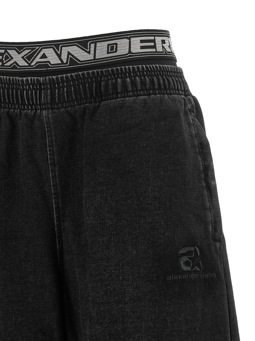 Alexander Wang Denim Pants With Elastic Jeans - Black | e47db2cdba0c35168c9bb6a415c4b6cfc74d511c
