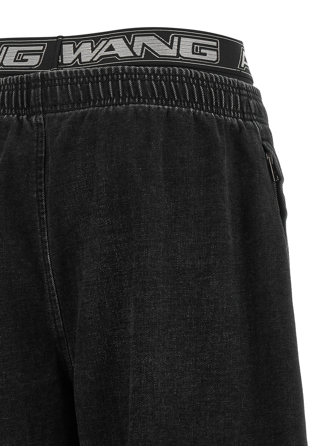 Alexander Wang Denim Pants With Elastic Jeans - Black | f01a79c867eee981e67e4de85ddb36f658bb08e3