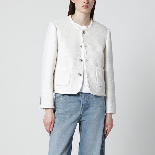 Cream Bouclé Tweed Jacket