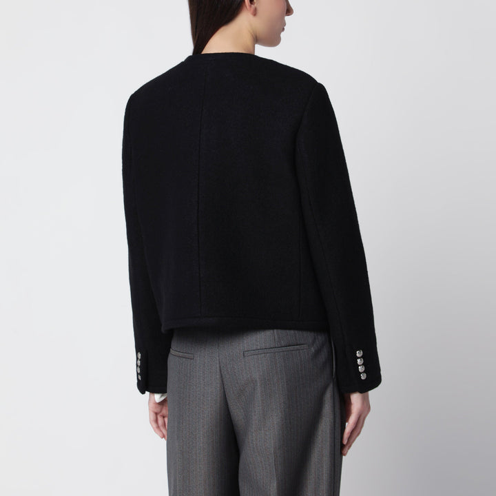 Dunst Black Classic Jacket In Tweed