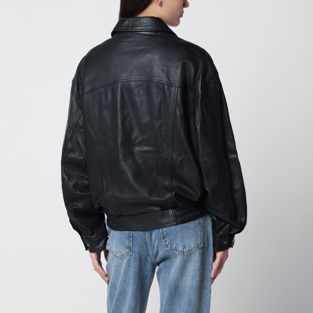 Dunst Blusón Oversize Negro de Lambskin
