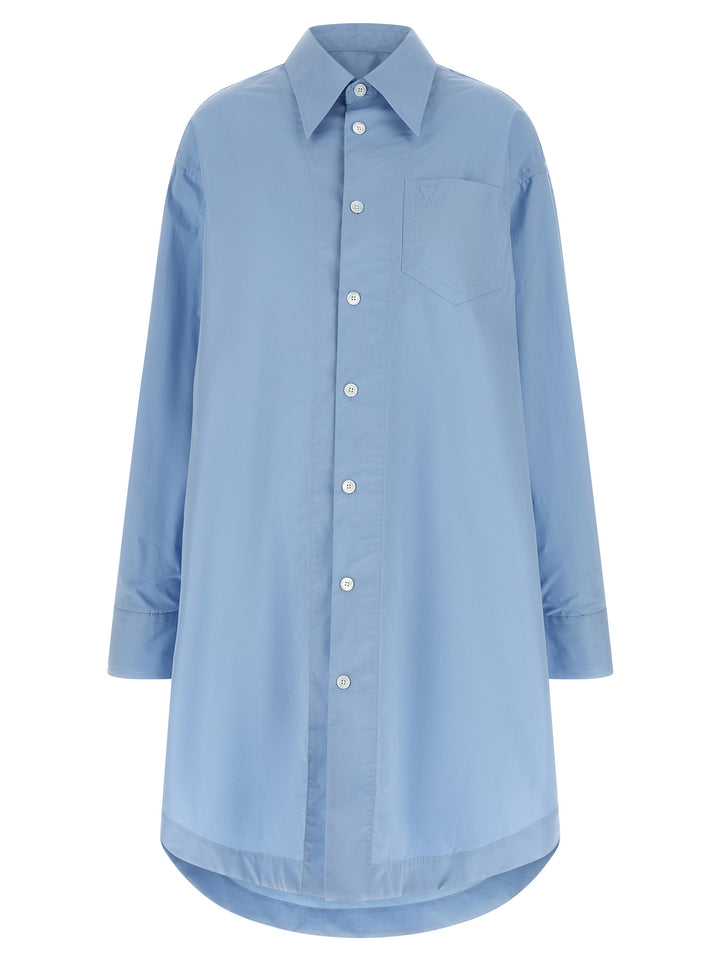 Ami Paris Ami De Coeur Dresses - Light Blue | 9b0fb394f670df128da025dbf06b36ca3c03d55a
