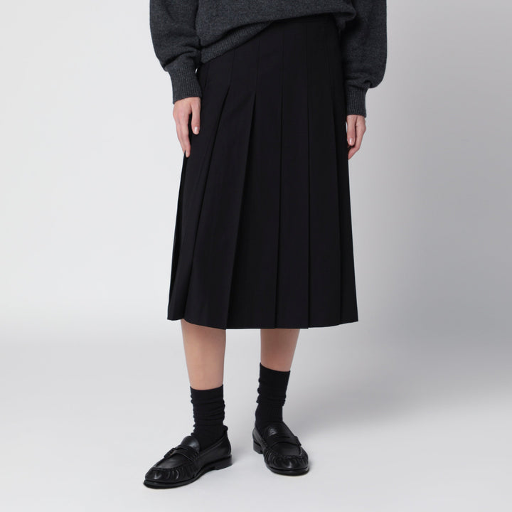 Dunst Black Pleated Skirt